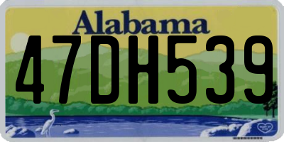 AL license plate 47DH539