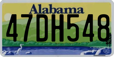 AL license plate 47DH548
