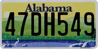 AL license plate 47DH549