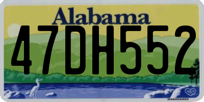 AL license plate 47DH552