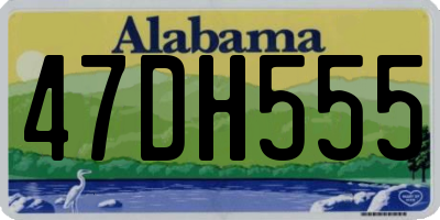 AL license plate 47DH555