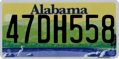 AL license plate 47DH558