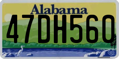 AL license plate 47DH560