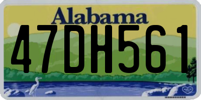 AL license plate 47DH561