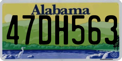 AL license plate 47DH563