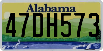 AL license plate 47DH573