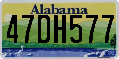 AL license plate 47DH577