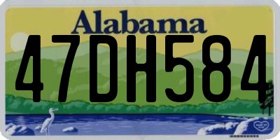 AL license plate 47DH584