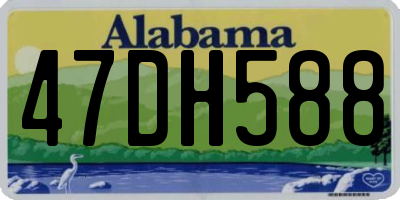 AL license plate 47DH588