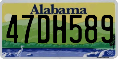 AL license plate 47DH589