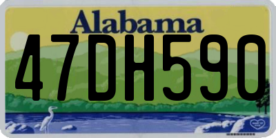 AL license plate 47DH590
