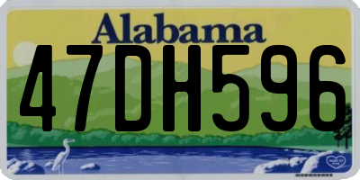 AL license plate 47DH596