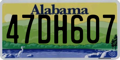 AL license plate 47DH607