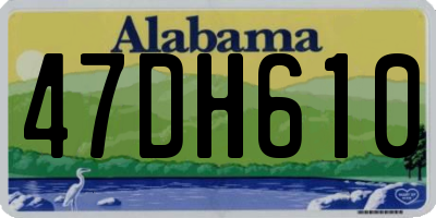 AL license plate 47DH610