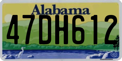 AL license plate 47DH612