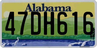 AL license plate 47DH616