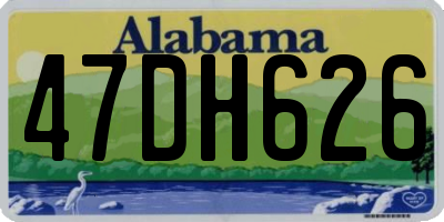AL license plate 47DH626