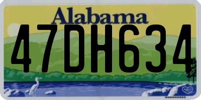 AL license plate 47DH634