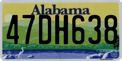 AL license plate 47DH638
