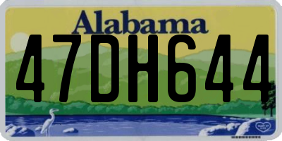 AL license plate 47DH644