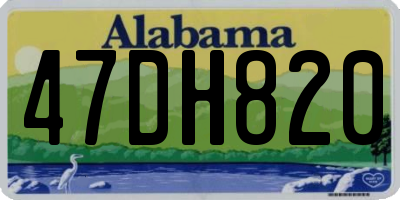 AL license plate 47DH820
