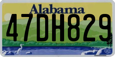 AL license plate 47DH829