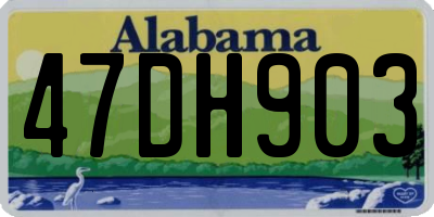 AL license plate 47DH903