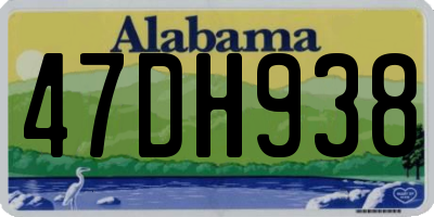 AL license plate 47DH938