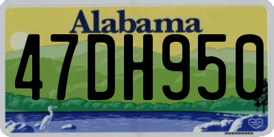 AL license plate 47DH950