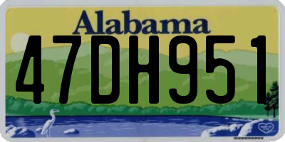 AL license plate 47DH951