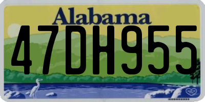 AL license plate 47DH955