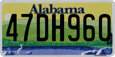 AL license plate 47DH960