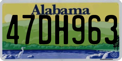 AL license plate 47DH963