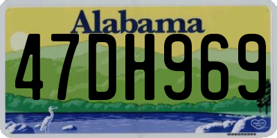 AL license plate 47DH969