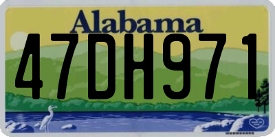 AL license plate 47DH971