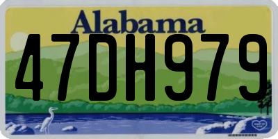 AL license plate 47DH979