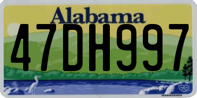 AL license plate 47DH997