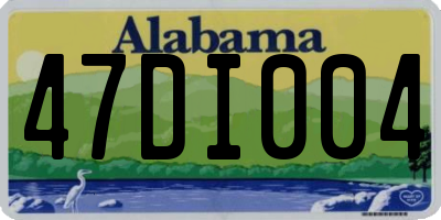 AL license plate 47DI004