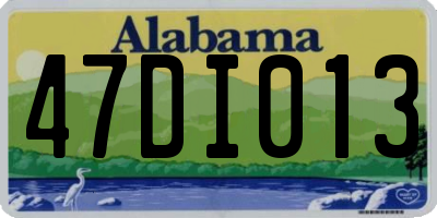AL license plate 47DI013