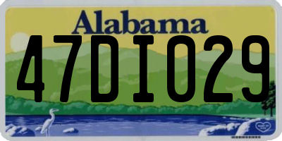 AL license plate 47DI029