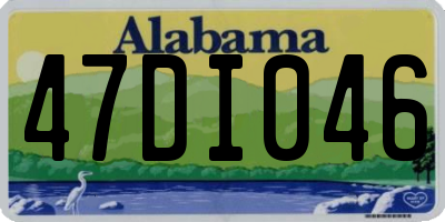 AL license plate 47DI046
