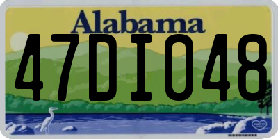 AL license plate 47DI048