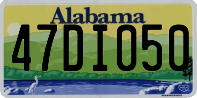 AL license plate 47DI050
