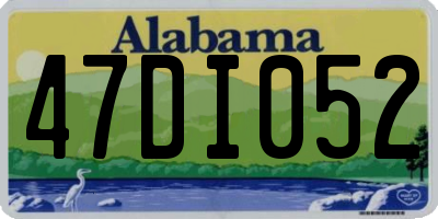 AL license plate 47DI052