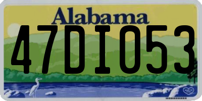 AL license plate 47DI053