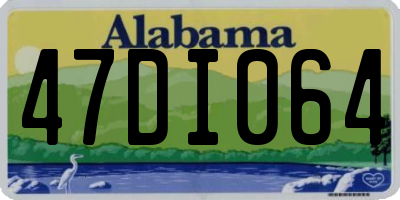 AL license plate 47DI064