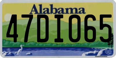AL license plate 47DI065