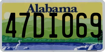 AL license plate 47DI069