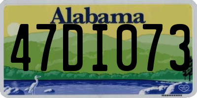 AL license plate 47DI073