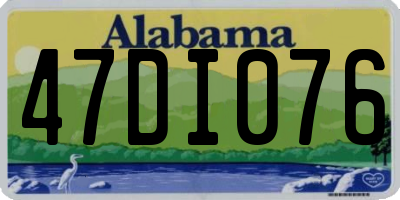 AL license plate 47DI076
